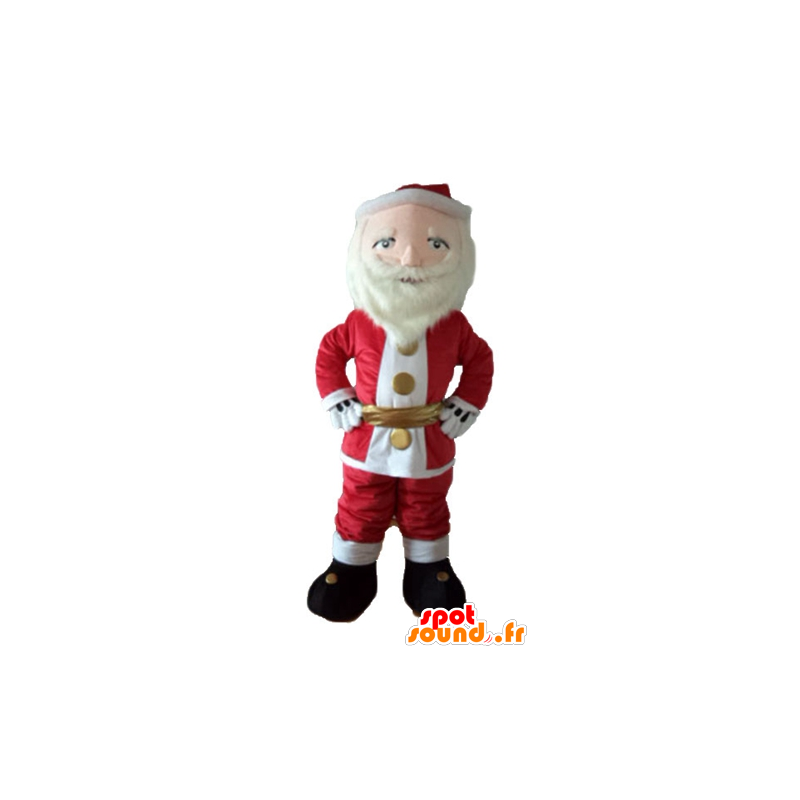 クリスマスマスコット の マスコットサンタクロースはひげと赤と白の服を着て 色変更 変化なし 切る L 180 190センチ 撮影に最適 番号 服とは 写真にある場合 番号 付属品 番号