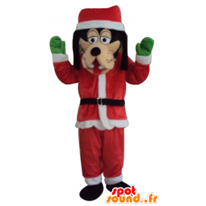 Mascotte de Dingo, habillé en tenue de Père-Noël - MASFR23941 - Mascottes Dingo
