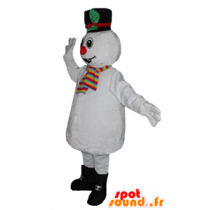 Sneeuwman mascotte, zoet, schattig en kleurrijk - MASFR23946 - Niet-ingedeelde Mascottes