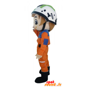 Mascot-rescuer rescuer climber - MASFR23981 - Human mascots