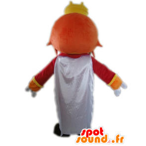 King maskot med krone og klovnæse - Spotsound maskot kostume