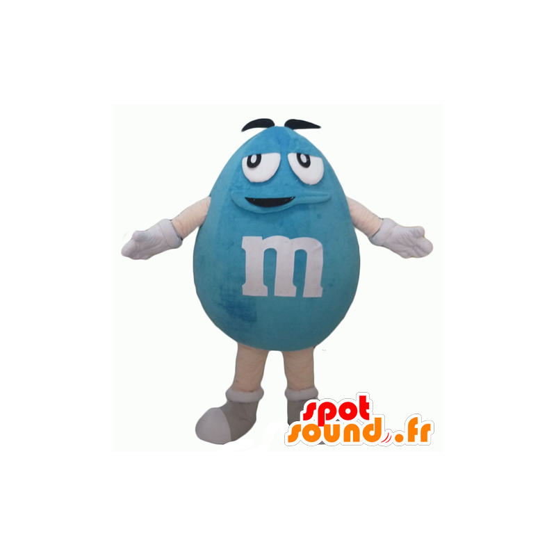 Purchase Mascot blue M & M's, giant, plump and funny in Mascots