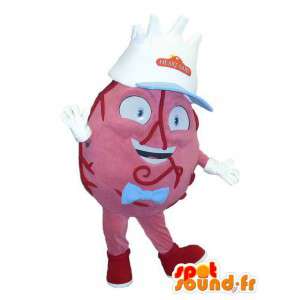 Mascot shaped giant heart. Costume body - MASFR006669 - Mascots unclassified