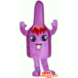 Mascot Karton, violetten Glocke, sehr fröhlich - MASFR24378 - Maskottchen von Objekten