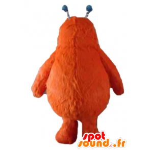 Orange Monster Maskottchen, nett und haarige - MASFR24390 - Monster-Maskottchen