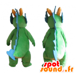 2 mascotte dinosauri verde e blu colorata e carina - MASFR24471 - Dinosauro mascotte