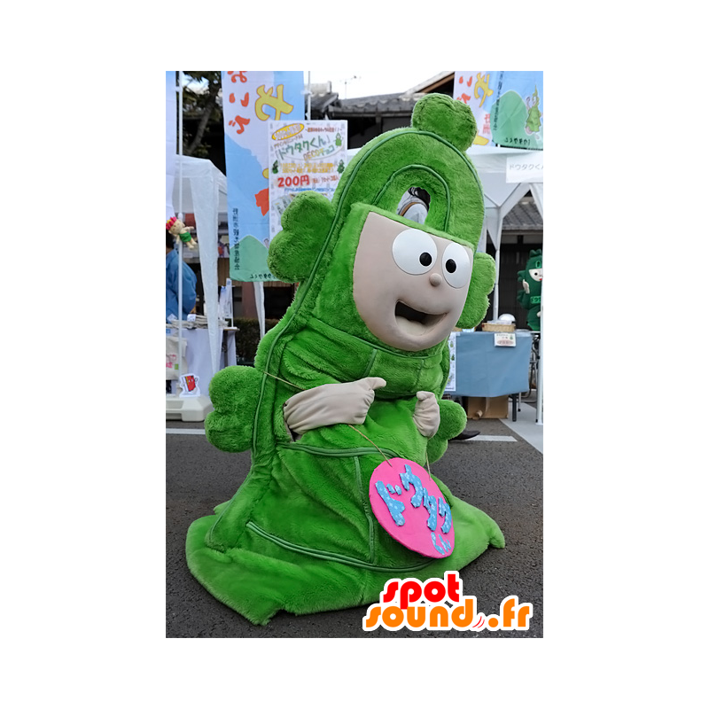 Mascot Dotaku-kun, reusachtige groene steeple, Yasu Stad - MASFR25074 - Yuru-Chara Japanse Mascottes