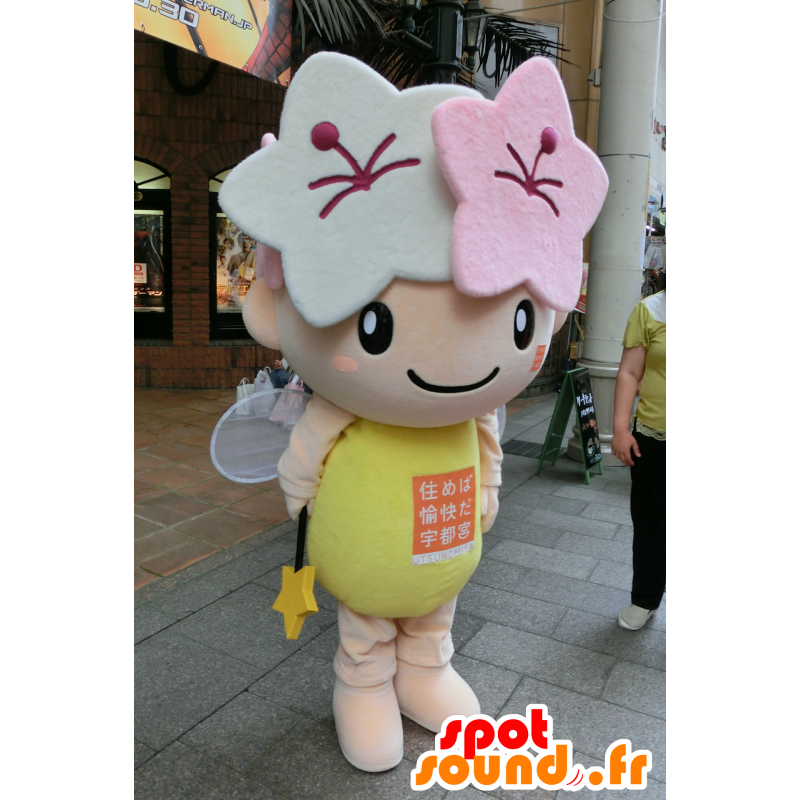 Mascot Mayary, engel, fee, met bloemen - MASFR25173 - Yuru-Chara Japanse Mascottes