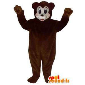 Maskotti tummanruskea karhuja. nalle - MASFR006748 - Bear Mascot