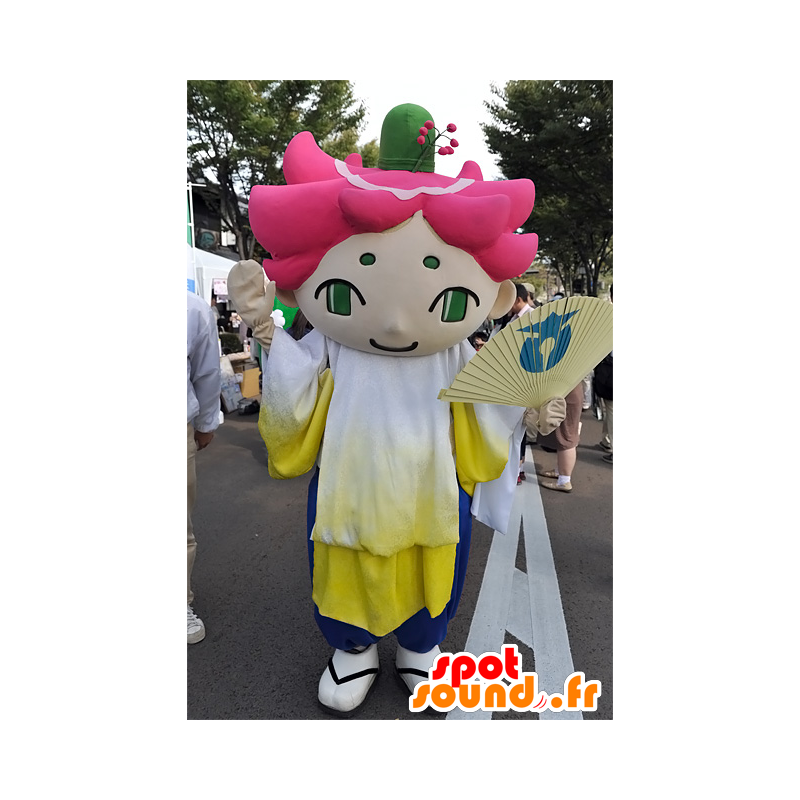 ゆるキャラマスコット日本人 の 日本のマスコット 緑色の目をしたピンクの髪を持つ男 色変更 変化なし 切る L 180 190センチ 撮影に最適 番号 服とは 写真にある場合 番号 付属品 番号