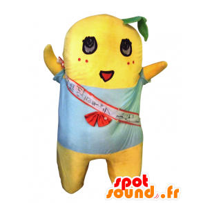 ゆるキャラマスコット日本人 の マスコットふなっしー 黄色の男 青いシャツと赤ちゃん 色変更 変化なし 切る L 180 190センチ 撮影に最適 番号 服とは 写真にある場合 番号 付属品 番号