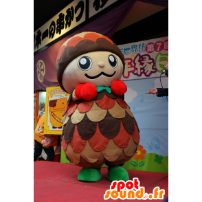 Bokkurin mascotte, mela tricolore pino gigante - MASFR25318 - Yuru-Chara mascotte giapponese