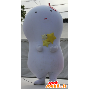 Kiiboh mascot, white snowman mascot, bulb - MASFR25349 - Yuru-Chara Japanese mascots