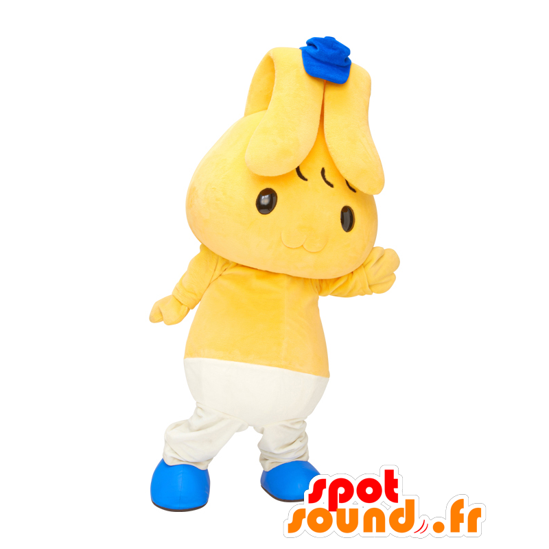 Mimippukun mascote, coelho, com calças e boné - MASFR25362 - Yuru-Chara Mascotes japoneses