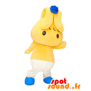 Mimippukun maskot, králík, s kalhoty a čepici - MASFR25362 - Yuru-Chara japonské Maskoti