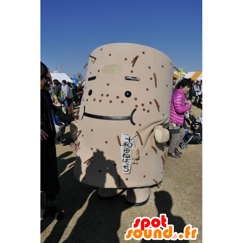 MASCOT velký šedý válec, úsměvem a působivé - MASFR25389 - Yuru-Chara japonské Maskoti