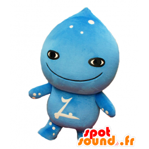 Misato n Mizumo mascotte, blu pupazzo di neve, caduta - MASFR25438 - Yuru-Chara mascotte giapponese