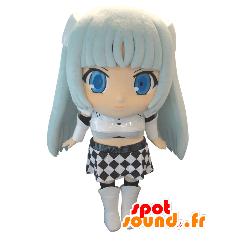 Mascot Miss Monochrome, manga luonne, tyttö - MASFR25450 - Mascottes Yuru-Chara Japonaises