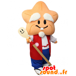 Mascot Momijii, sjöstjärna, gammal man, munk - Spotsound maskot