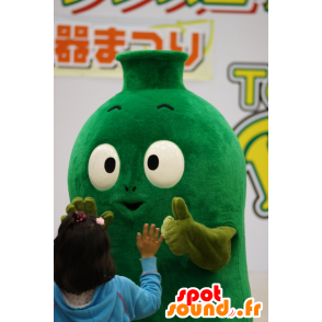 Florero verde de la mascota, tarro, botella - MASFR25607 - Yuru-Chara mascotas japonesas