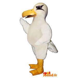 Mascotte reusachtige witte zeemeeuw. Seagull Costume - MASFR006810 - Mascottes van de oceaan