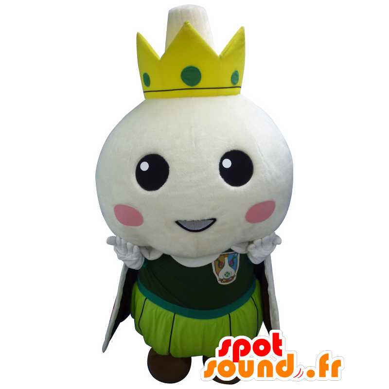 Maskot Prince Takko, muž kolem dokola, s korunou - MASFR25757 - Yuru-Chara japonské Maskoti