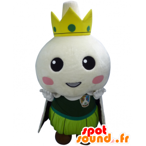 Maskot Prince Takko, muž kolem dokola, s korunou - MASFR25757 - Yuru-Chara japonské Maskoti