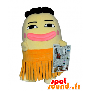 Mascot Kanaloco Seijin, mies fringed hame - MASFR25786 - Mascottes Yuru-Chara Japonaises