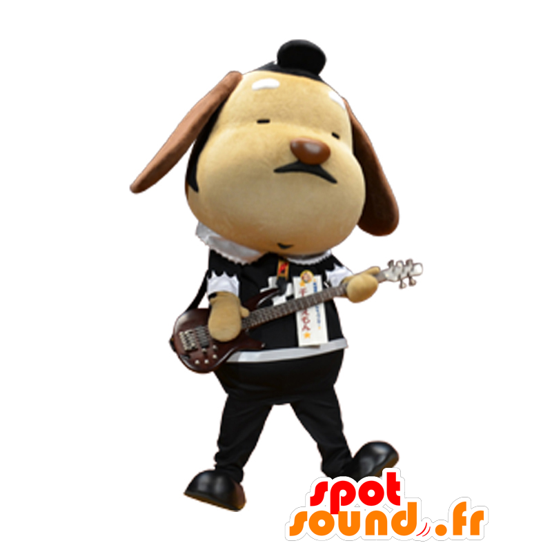 Chokoemon mascotte, marrone e cane marrone, musicista - MASFR25800 - Yuru-Chara mascotte giapponese