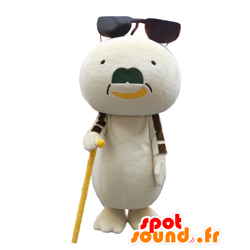 Old man show mascot, white salamander giant - MASFR25886 - Yuru-Chara Japanese mascots