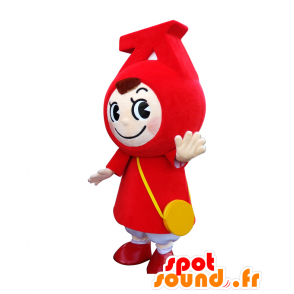 Mascot Sumarun, smilende karakter, kledd i rødt - MASFR25991 - Yuru-Chara japanske Mascots