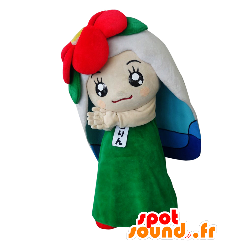 Maskot N Gotori, kamélie květiny se závojem - MASFR25999 - Yuru-Chara japonské Maskoti