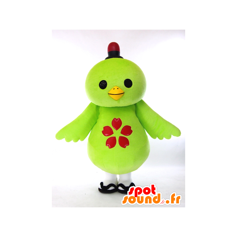 Mascot Kappi, pássaro grande verde, bonito e colorido - MASFR26008 - Yuru-Chara Mascotes japoneses