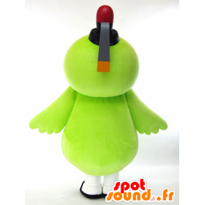 Mascota Kappi, gran pájaro verde, lindo y colorido - MASFR26008 - Yuru-Chara mascotas japonesas