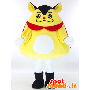 Kurayan mascot, yellow fox with a red cape - MASFR26009 - Yuru-Chara Japanese mascots