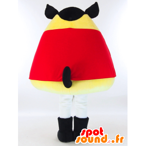 Kurayan mascot, yellow fox with a red cape - MASFR26009 - Yuru-Chara Japanese mascots