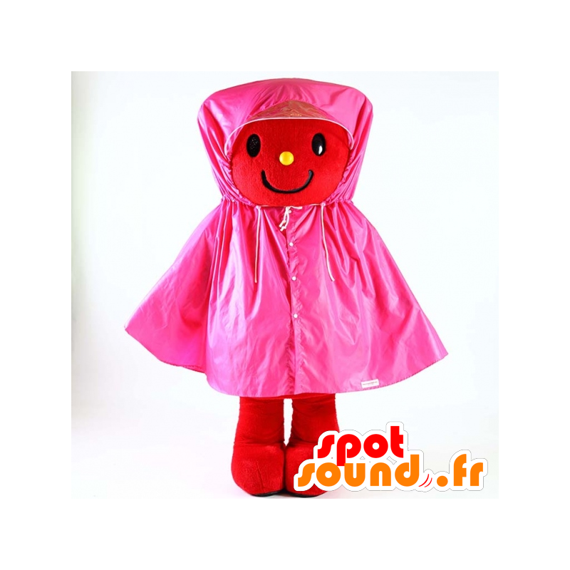 Capa de chuva rosa para mascote - MASFR26018 - Yuru-Chara Mascotes japoneses