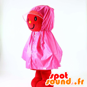 Capa de chuva rosa para mascote - MASFR26018 - Yuru-Chara Mascotes japoneses