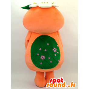 Mimatsupa maskot, orange hvid og grøn fugl - Spotsound maskot