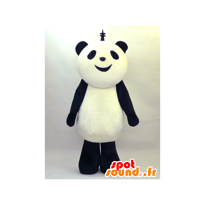 Rupura mascot, black and white panda, soft and hairy - MASFR26071 - Yuru-Chara Japanese mascots