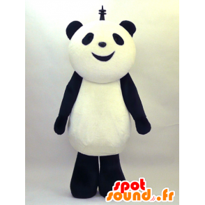 Rupura mascot, black and white panda, soft and hairy - MASFR26071 - Yuru-Chara Japanese mascots