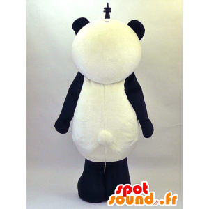 Rupura mascot, black and white panda, soft and hairy - MASFR26071 - Yuru-Chara Japanese mascots