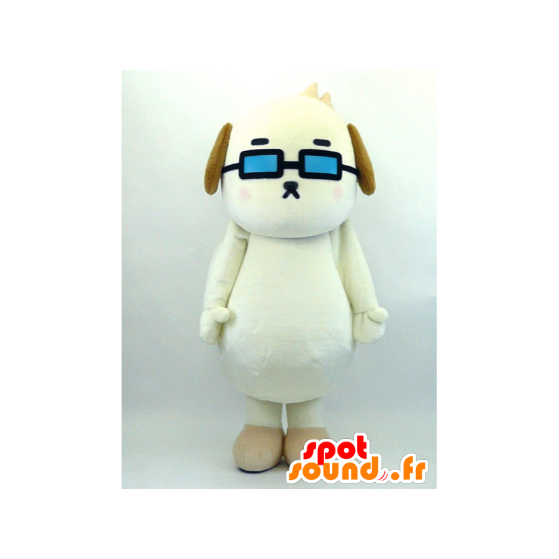 ゆるキャラマスコット日本人 の マスコットboretta 青メガネと白い犬 色変更 変化なし 切る L 180 190センチ 撮影に最適 番号 服とは 写真にある場合 番号 付属品 番号