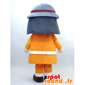 ShoFutoshi kun mascota, bombero uniforme naranja - MASFR26075 - Yuru-Chara mascotas japonesas