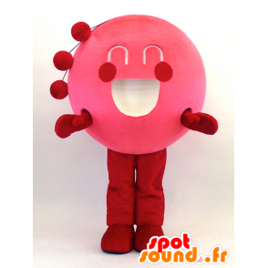 Maskotka Kenzo-kun, okrągły różowy ryb - MASFR26086 - Yuru-Chara japońskie Maskotki