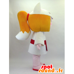 Kitsunemusume chan mascot, a fox girl with costume - MASFR26093 - Yuru-Chara Japanese mascots