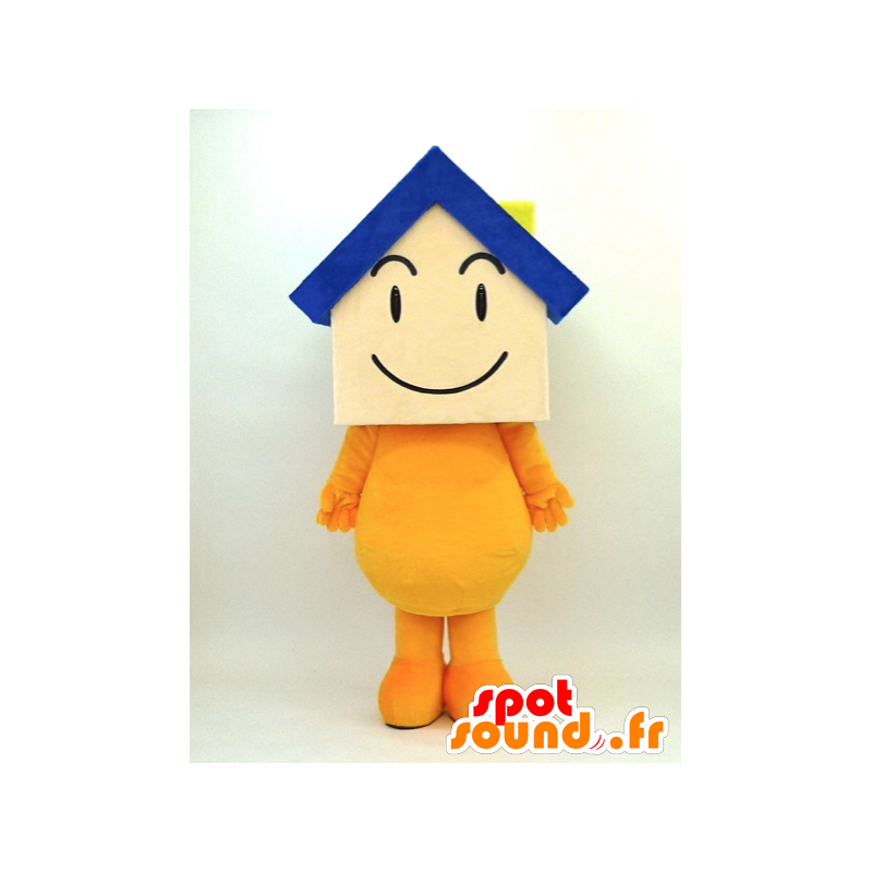 Mascot Hiro-kun, homem com uma cabeça em forma de casa - MASFR26099 - Yuru-Chara Mascotes japoneses