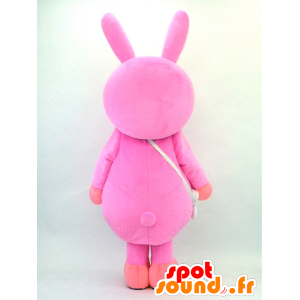 Momo-chan mascot, big pink bunny - MASFR26110 - Yuru-Chara Japanese mascots