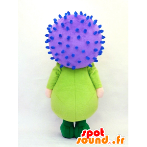 Higotai mascot, purple flower and green - MASFR26124 - Yuru-Chara Japanese mascots