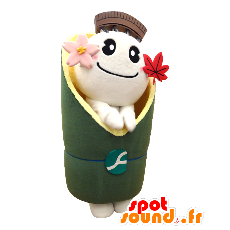 Arashihana chan maskot, lille grønne monsteret Kyoto - MASFR26135 - Yuru-Chara japanske Mascots